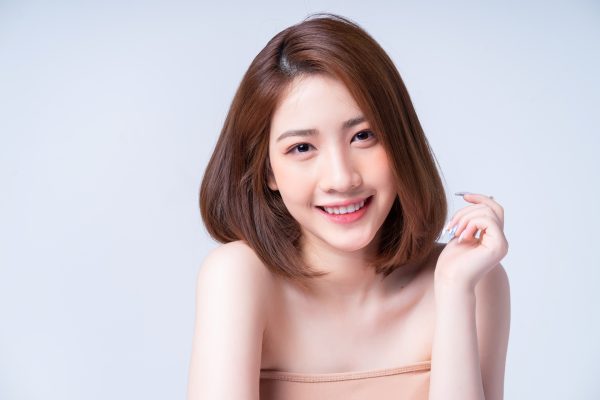 Beauty image of young Asian girl with perfect skin